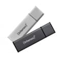 Pikkukuva 5 / 5: Intenso Alu Line, 64 GB, USB A-tyyppi, 2.0, 28 MB/s, Suojus, Hopea