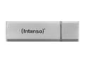 Pikkukuva 1 / 5: Intenso Alu Line, 64 GB, USB A-tyyppi, 2.0, 28 MB/s, Suojus, Hopea