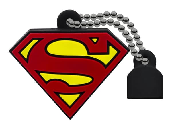 Emtec DC Comics Collector Superman, 16 GB, USB A-tyyppi, 2.0, 15 MB/s, Ilman suojusta, Monivärinen