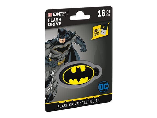 EMTEC DC Comics Collector Batman - USB-flashstasjon - 16 GB - USB 2.0 Flerfarget