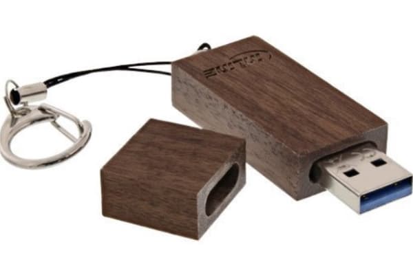 InLine 35063W, 32 GB, USB Type-A, 3.2 Gen 1 (3.1 Gen 1), 200 MB/s, Med lokk, Valnøtt Valnøtt