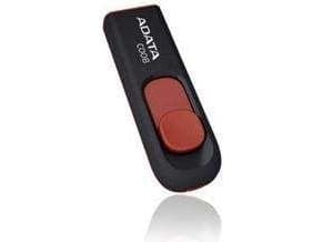 ADATA Classic Series C008 - USB-flashstasjon - 64 GB - USB 2.0 - svart, rød