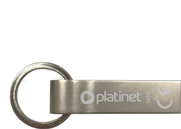 Platinet PMFMK16, 16 GB, USB Type-A, 2.0, Uten lokk, Sølv