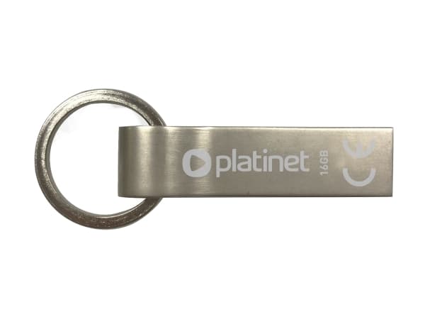 Platinet PMFMK16, 16 GB, USB Type-A, 2.0, Uten lokk, Sølv Sølv