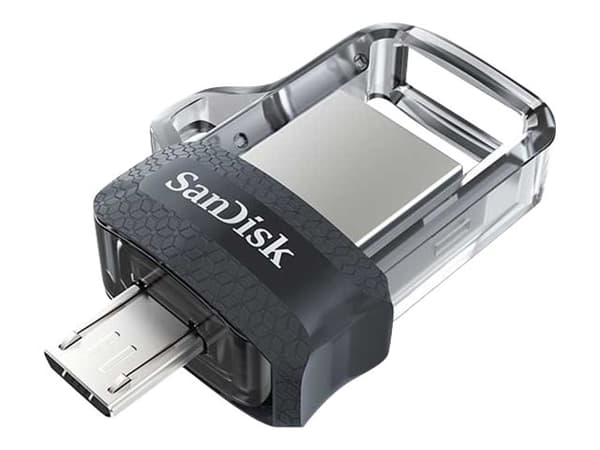 SanDisk Ultra Dual - USB-flashstasjon - 32 GB - USB 3.0 / micro USB