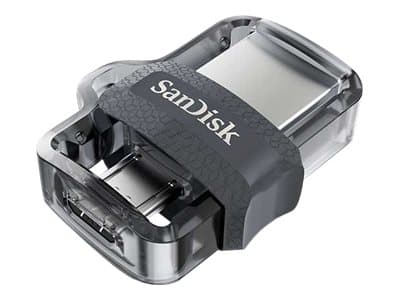 SanDisk Ultra Dual - USB-flashstasjon - 32 GB - USB 3.0 / micro USB