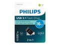 Pikkukuva 2 / 5: Philips FM16DC152B/00, 16 GB, USB Type-A, 3.2 Gen 1 (3.1 Gen 1), 20 MB/s, Swivel, Black, Silver