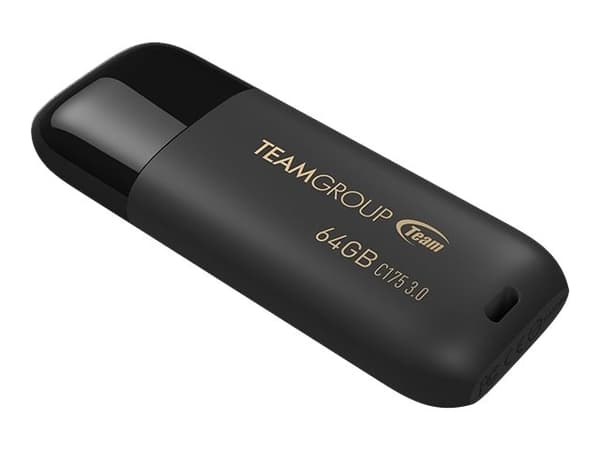 Team Color Theme Series C175 - USB flash-enhet - 64 GB - USB 3.1 Gen 1 - svart Svart