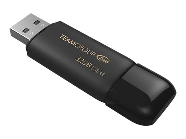 Team Color Theme Series C175 - USB-flashstasjon - 32 GB - USB 3.1 Gen 1 - svart Sort