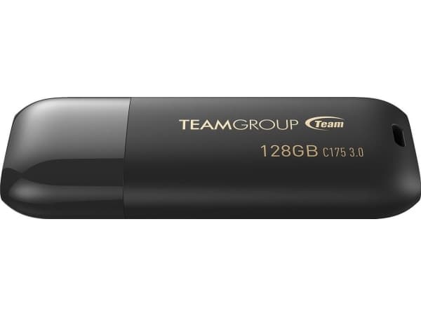 Team Group C175, 128 GB, USB A-tyyppi, 3.2 Gen 1 (3.1 Gen 1), Suojus, 15 g, Musta