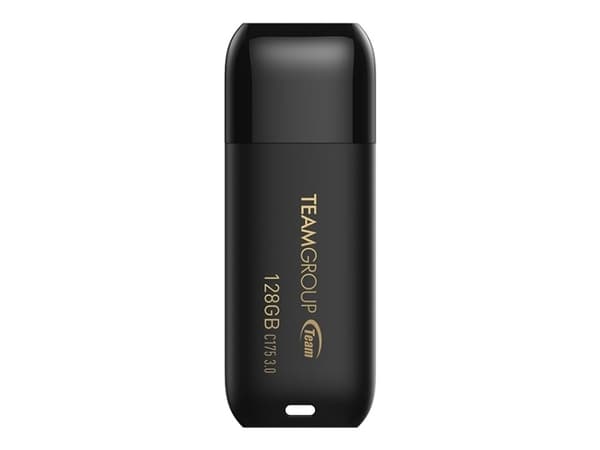 Team Group C175, 128 GB, USB A-tyyppi, 3.2 Gen 1 (3.1 Gen 1), Suojus, 15 g, Musta
