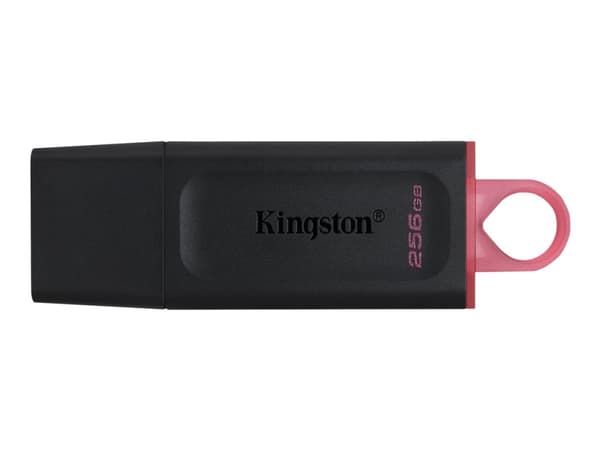 Kingston DataTraveler Exodia - USB flash-enhet - 256 GB - USB 3.2 Gen 1 - svart/rosa