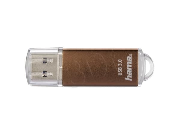 Hama Laeta, 64 GB, USB Typ-A, 3.2 Gen 1 (3.1 Gen 1), 45 MB/s, Hætte, Brun
