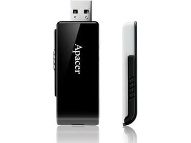 Apacer AH350 - USB flash-enhet - 32 GB - USB 3.0 - matt vit, glänsande svart