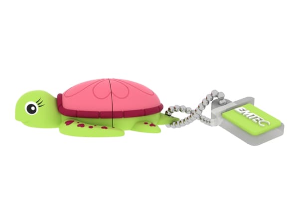 EMTEC Animalitos Marine Range M335 Lady Turtle - USB flash-enhet - 16 GB - USB 2.0