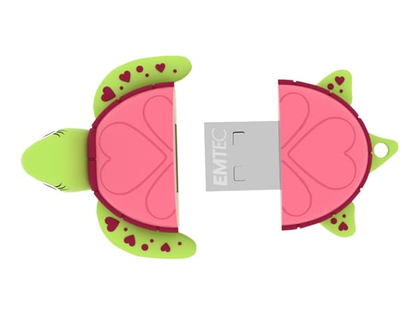 EMTEC Animalitos Marine Range M335 Lady Turtle - USB flash-enhet - 16 GB - USB 2.0