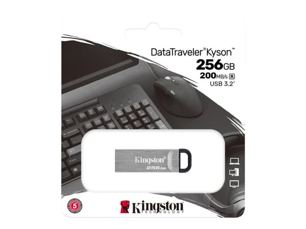 Kingston DataTraveler Kyson - USB flash-enhet - 256 GB - USB 3.2 Gen 1