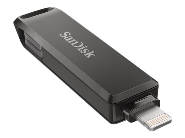 SanDisk iXpand Luxe - USB-muistitikku - 256 GB - USB-C / Lightning musta