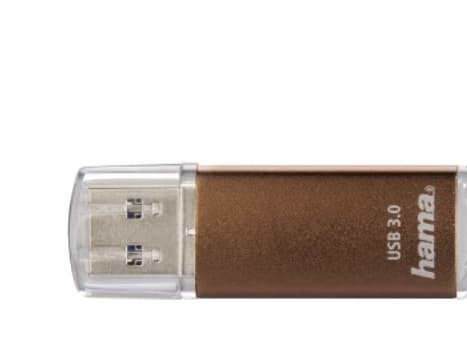 Hama Laeta, 16 GB, USB Type-A, 3.2 Gen 1 (3.1 Gen 1), 45 MB/s, Med lokk, Brun
