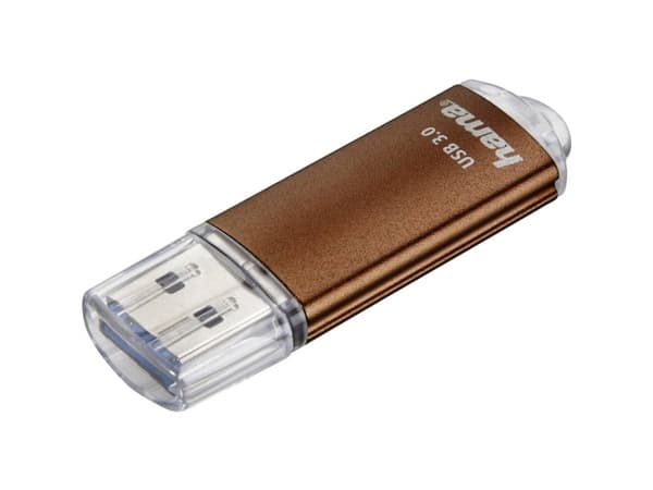 Hama Laeta, 16 GB, USB Type-A, 3.2 Gen 1 (3.1 Gen 1), 45 MB/s, Med lokk, Brun