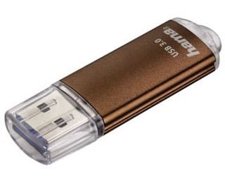 Hama Laeta, 16 GB, USB Type-A, 3.2 Gen 1 (3.1 Gen 1), 45 MB/s, Med lokk, Brun