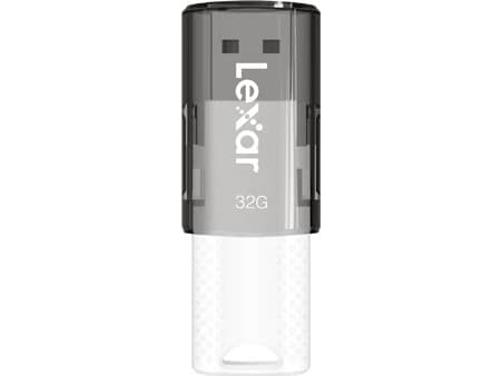 Lexar JumpDrive S60, 32 GB, USB A-tyyppi, 2.0, Suojus, 8 g, Musta