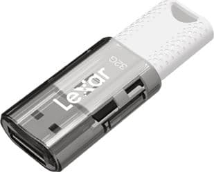 Lexar JumpDrive S60, 32 GB, USB A-tyyppi, 2.0, Suojus, 8 g, Musta
