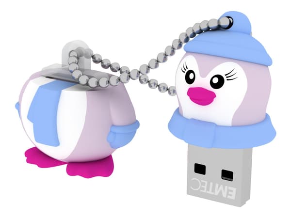 EMTEC Animalitos Marine Range M336 Miss Penguin - USB-flashstasjon - 16 GB - USB 2.0