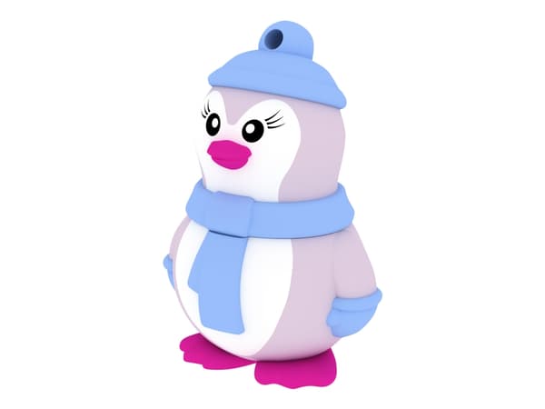 EMTEC Animalitos Marine Range M336 Miss Penguin - USB-flashstasjon - 16 GB - USB 2.0