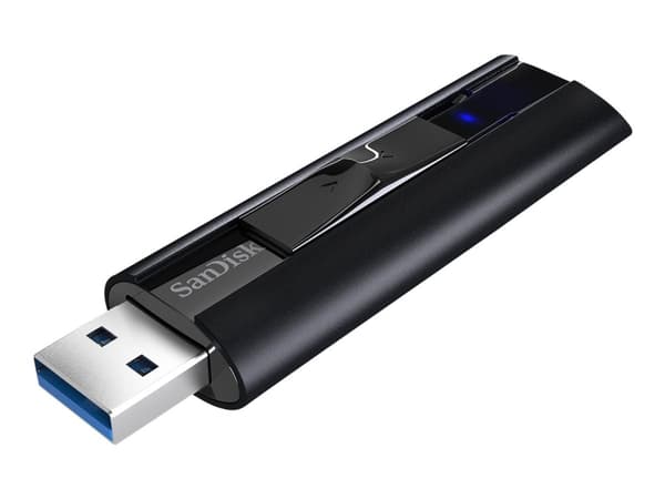 SanDisk Extreme PRO, 512 GB, USB A-tyyppi, 3.2 Gen 1 (3.1 Gen 1), 420 MB/s, Liuku, Musta