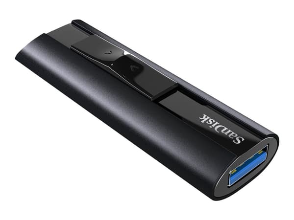 SanDisk Extreme PRO, 512 GB, USB A-tyyppi, 3.2 Gen 1 (3.1 Gen 1), 420 MB/s, Liuku, Musta