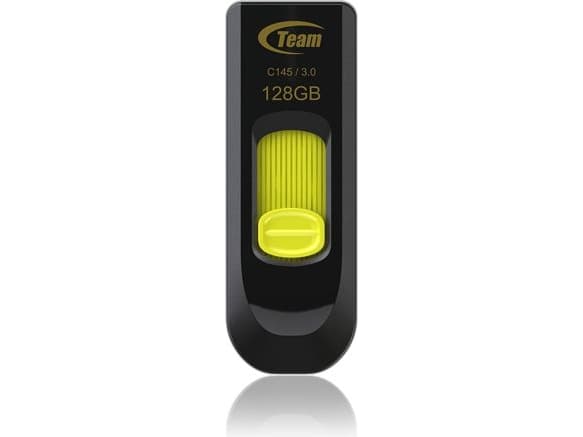 Team Color Series C145 - USB flash-enhet - 128 GB - USB 3.0 - gul