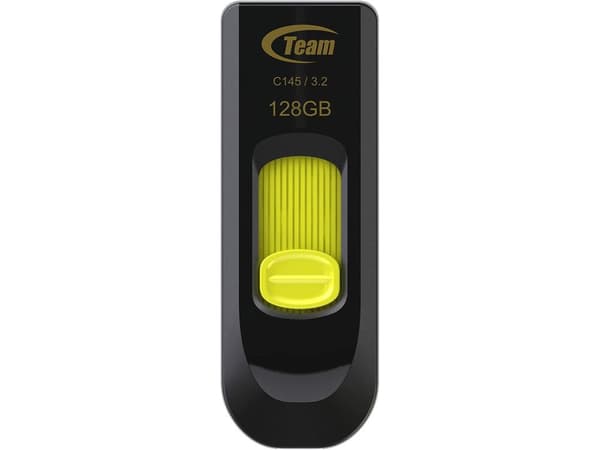 Team Color Series C145 - USB flash-enhet - 128 GB - USB 3.0 - gul