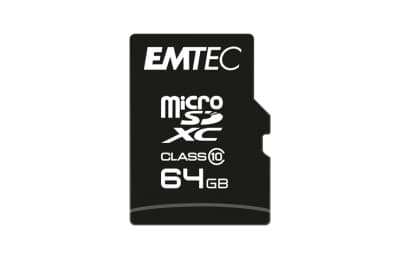 EMTEC microSD-kortti 64GB SDHC CL.10 Classic + sovitin