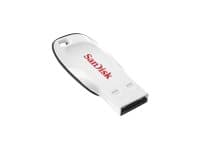 SanDisk Cruzer Blade - USB-flashstasjon - 16 GB - USB 2.0 - hvit Hvit