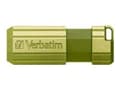 Miniatyrbild 1 av 5: Verbatim Store 'n' Go Pin Stripe USB Drive - USB flash-enhet - 32 GB - USB 2.0 - eukalyptusgrön