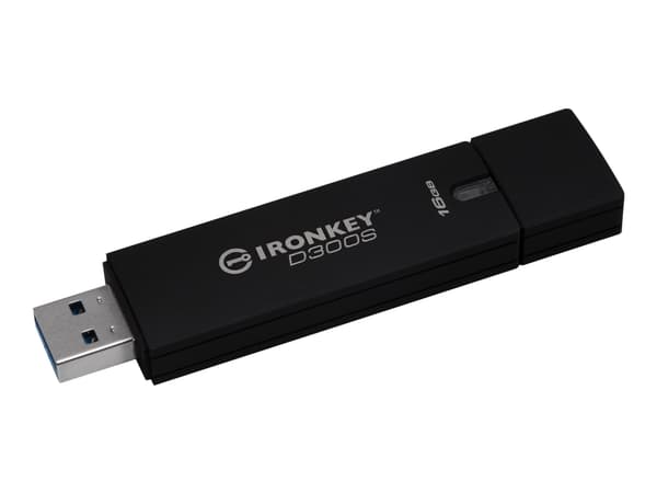 IronKey D300S - USB flash-enhet - krypterat - 16 GB - USB 3.1 Gen 1 - FIPS 140-2 Level 3 - TAA-kompatibel