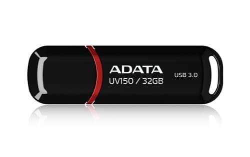 ADATA 32GB DashDrive UV150, 32 GB, USB A-tyyppi, 3.2 Gen 1 (3.1 Gen 1), Suojus, 9 g, Musta