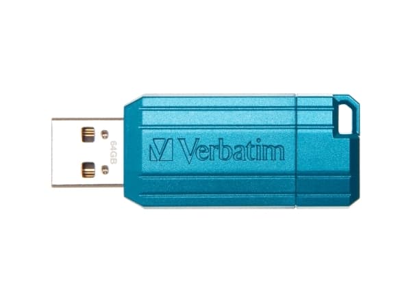 Verbatim Store n Go 64GB Pinstripe USB 2.0 caribbean blue - USB-Stick - 64 GB