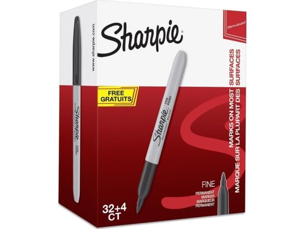 Sharpie Marker Fein Rundspitze 32+4 Vorteilspackung