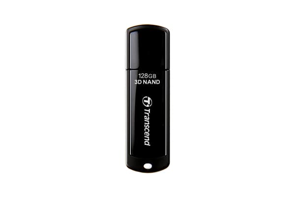 Transcend TS128GJF280T, 128 GB, USB Type-A, 3.2 Gen 1 (3.1 Gen 1), 140 MB/s, Med lokk, Sort Sort