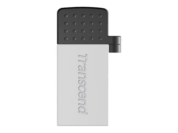 Transcend JetFlash Mobile 380 - USB-flashstasjon - 16 GB - USB 2.0 - sølv Sølv