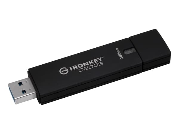 IronKey D300S - USB flash-enhet - krypterat - 32 GB - USB 3.1 Gen 1 - FIPS 140-2 Level 3 - TAA-kompatibel