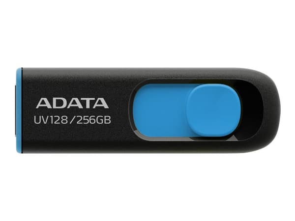 ADATA UV128 - USB flash-enhet - 256 GB - USB 3.2 Gen 1 - svart, blå