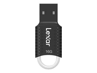 Lexar JumpDrive V40, 16 GB, USB A-tyyppi, 2.0, Ilman suojusta, 2,6 g, Musta