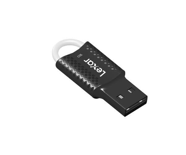 Lexar JumpDrive V40, 16 GB, USB A-tyyppi, 2.0, Ilman suojusta, 2,6 g, Musta