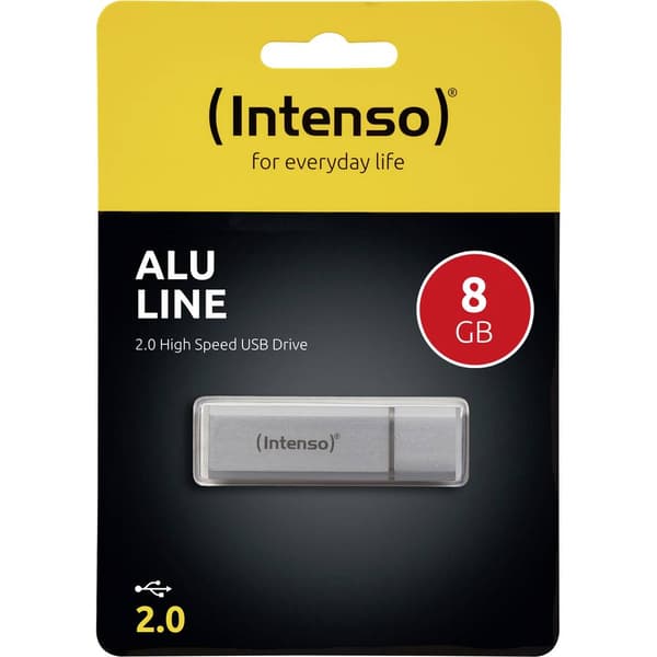 Intenso Alu Line USB-minne 8 GB Silver 3521462 USB 2.0