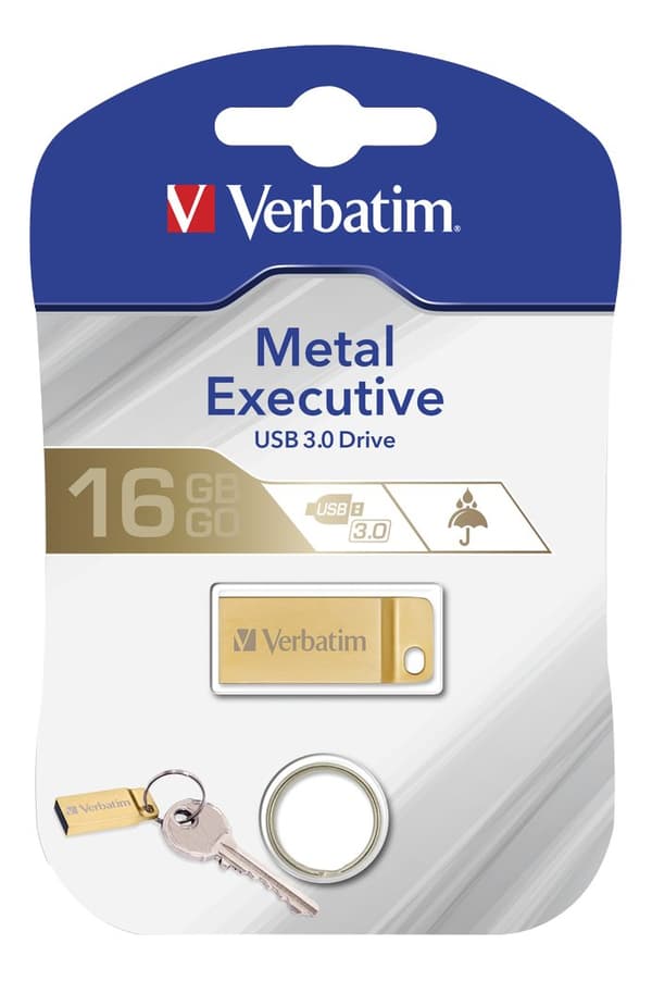 Store 'n' Go Metal Executive Gold USB 3.0 Drive 16GB