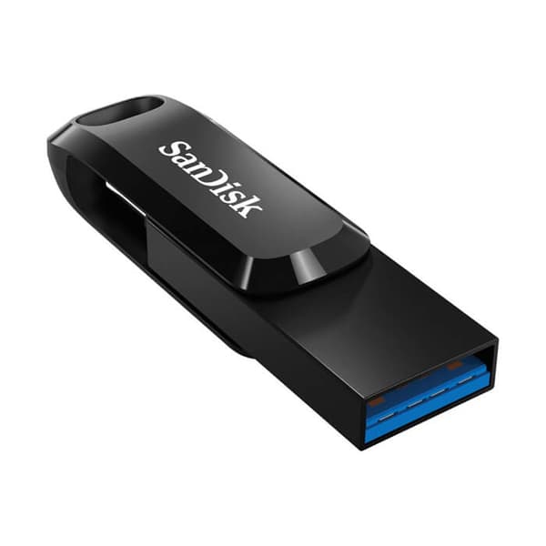 SANDISK USB Dual Drive Go Ultra 256GB, USB-C & USB 3.1 musta