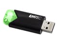 Miniatyrbild 1 av 5: EMTEC B110 Click Easy 3.2 - USB flash-enhet - 32 GB - USB 3.2 Gen 1 - blå, svart